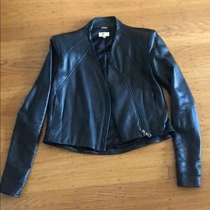 June black leather jacket